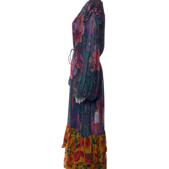 NWT Farm Rio Teal River Creatures Mixed Maxi - Picture 4 of 11
